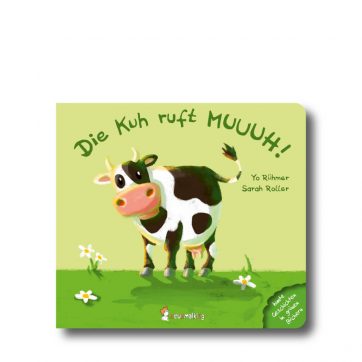 Produktbild von "Die Kuh ruft MUUUH!". Man sieht eien Kuh